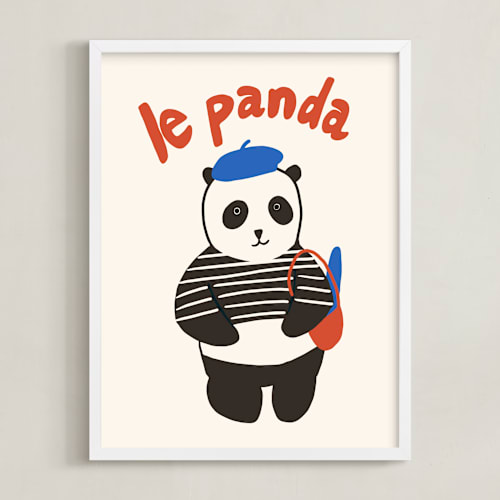 This is a ink art by Morgan Kendall called french panda