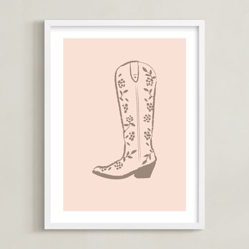 This is a toasted coconut art by Gwen called cowgirl i