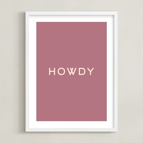 This is a toasted mauve art by Gwen called cowgirl ii