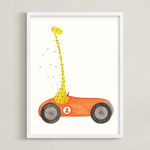 This is a orange art with standard by Francisca Reyes called fast riders iii
