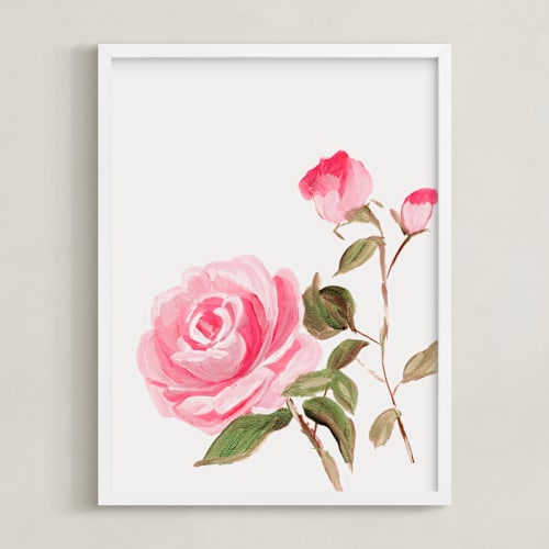 This is a floral art with standard by Arohika Verma called enchanted garden 1