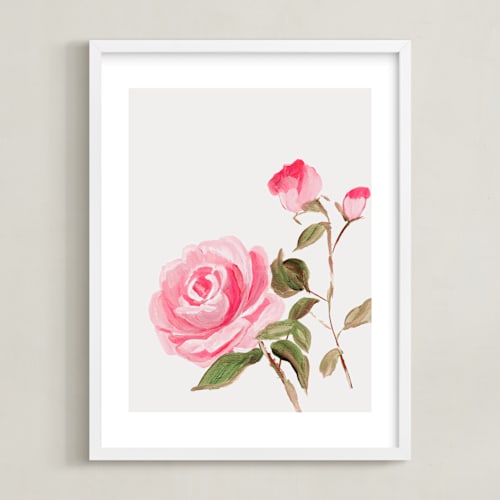 This is a floral art by Arohika Verma called enchanted garden 1