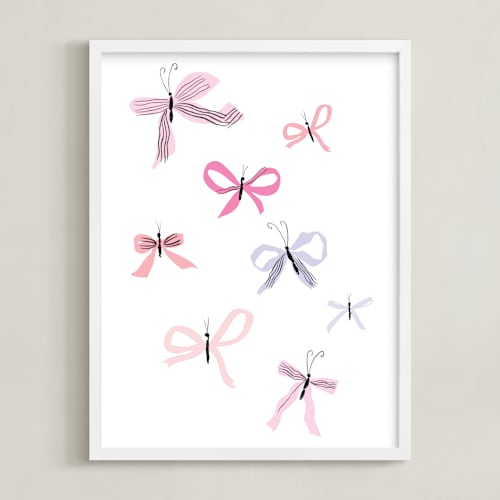 This is a lavender art by Baumbirdy called butterfly bows