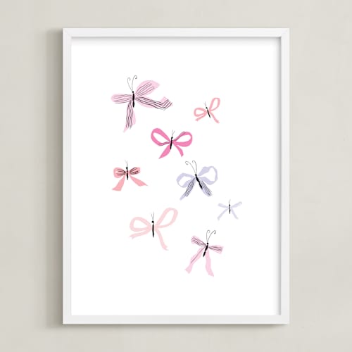 This is a lavender art by Baumbirdy called butterfly bows