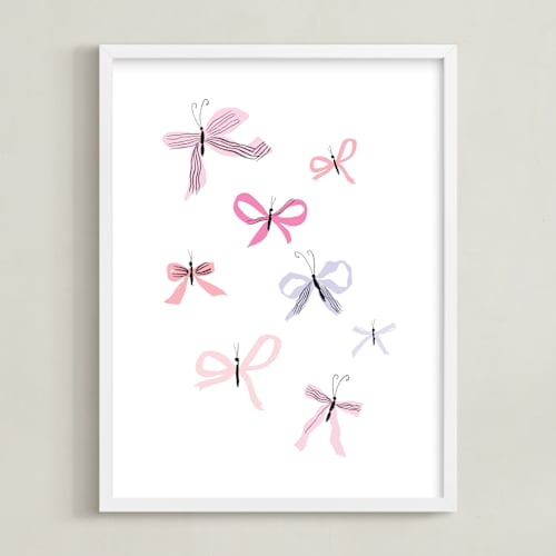 This is a lavender art by Baumbirdy called butterfly bows