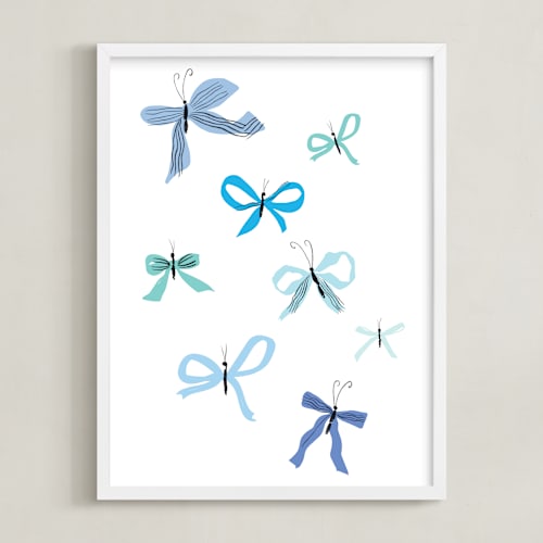 This is a bluebell art with standard by Baumbirdy called butterfly bows