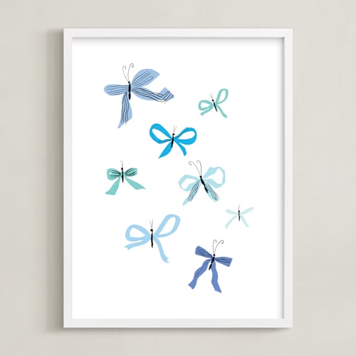 This is a bluebell art by Baumbirdy called butterfly bows