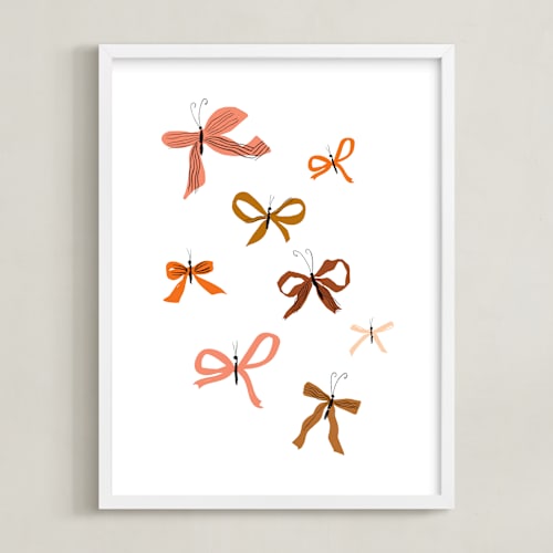 This is a fawn art by Baumbirdy called butterfly bows
