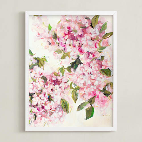 This is a floral pink art with standard by Arohika Verma called enchanted garden 3