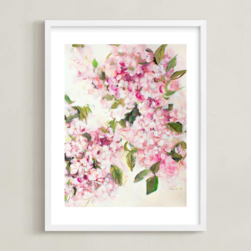 This is a floral pink art by Arohika Verma called enchanted garden 3