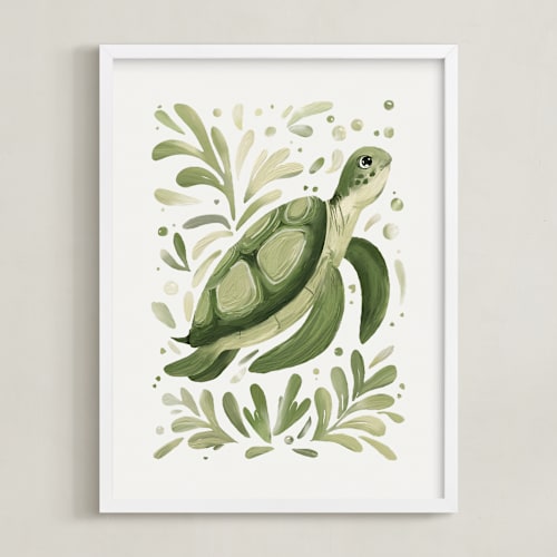 This is a sea glass art with standard by Corrina Reid called sea spirits 2