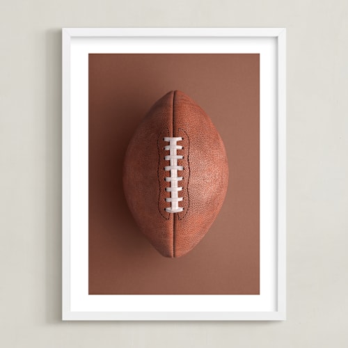 This is a brown art by Paola Benenati called first down