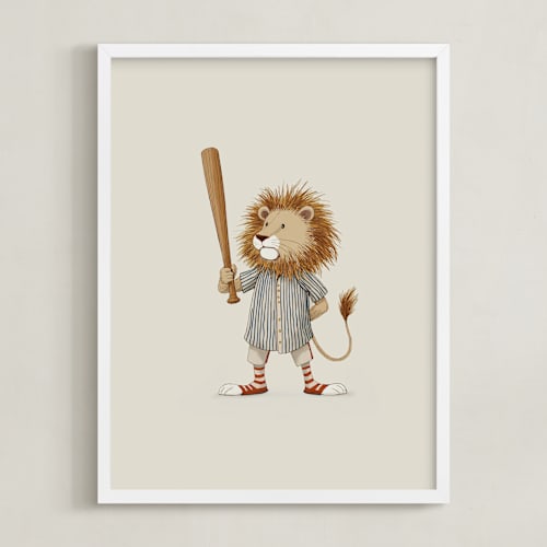 This is a dusty beige art with standard by Malunio called animal all-stars 4