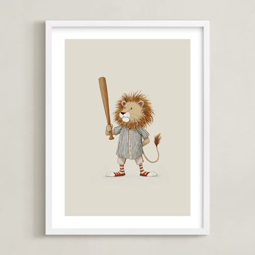 This is a dusty beige art with standard by Malunio called animal all-stars 4