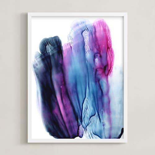This is a blue art by Helen Halik called randomness