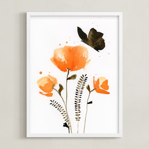 This is a peach art by Lindsay Megahed called flutter