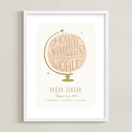 This is a cupcake nursery wall art by Laura Hankins called how wonderful