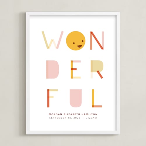 This is a melon nursery wall art by Hudson meet Rose called all kinds of wonderful