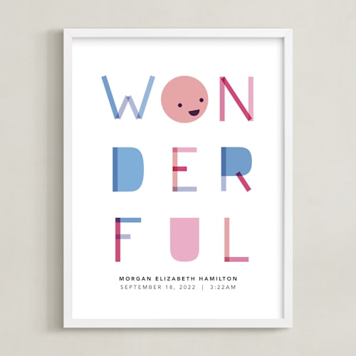 This is a petal nursery wall art by Hudson meet Rose called all kinds of wonderful
