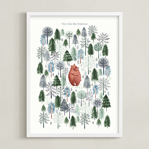 This is a stone nursery wall art by Sarah Knight called never alone