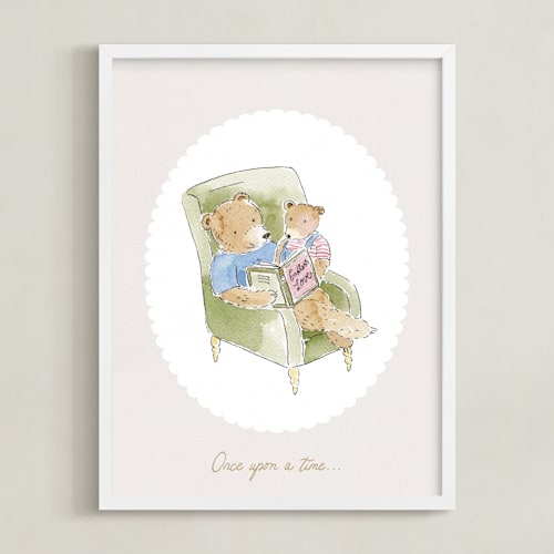 This is a fern nursery wall art with standard by frau brandt called story time