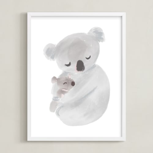 This is a grey nursery wall art by chocomocacino called suzette
