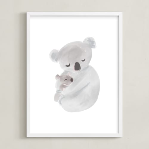 This is a grey nursery wall art by chocomocacino called suzette