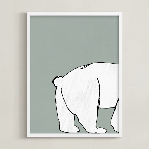 This is a sage nursery wall art with standard by Anne Ciotola called polar 2