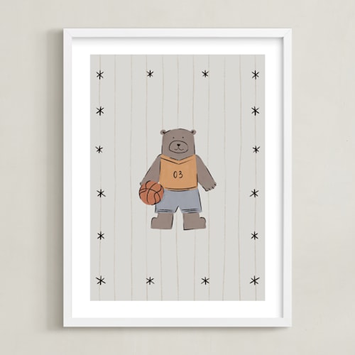 This is a sand nursery wall art with standard by Zove Ahhh called little all-stars 3