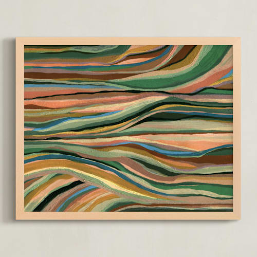 This is a leaves art by Carrie Moradi called land wires