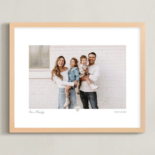 This is a taupe photo art by Laura Hamm called with a heart: landscape framed photo