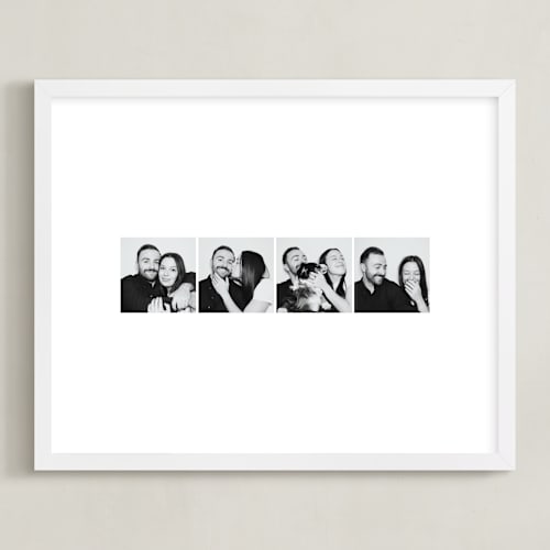 This is a white photo art by Minted called photo strip: landscape framed photo