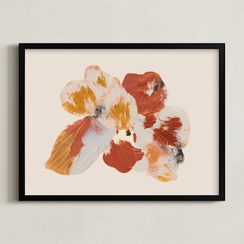 This is a cinnamon art with standard by Kamala Nahas called flora