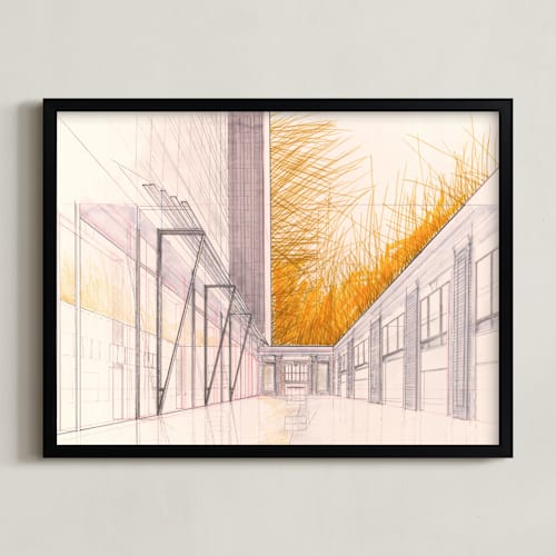 This is a sunflower gold art by Paul Devitt called concourse