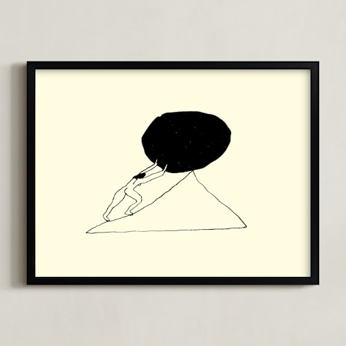 This is a parchment art by Elliot Stokes called hard rock