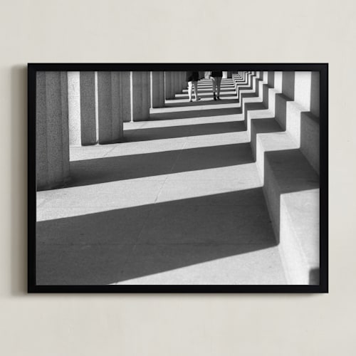 This is a black & white art with standard by Dawn Smith called light and shadows