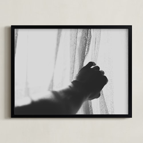 This is a black and white art by Catherine Culvenor called let the light in