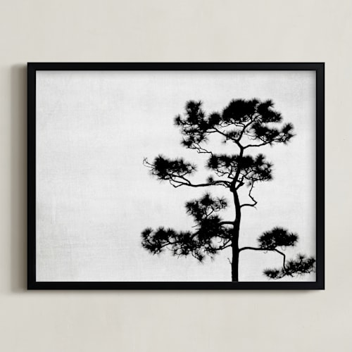 This is a soothing grey art by Dawn Smith called be like a tree.