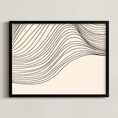 This is a ink art with standard by Jayne Alfieri called riders curl 2