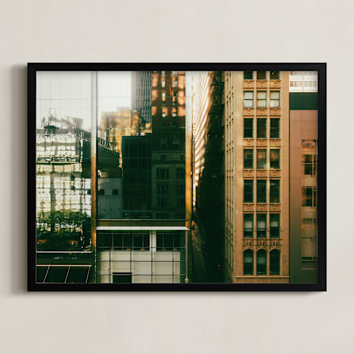 This is a golden art by Ana V. Ramirez called chicago grid