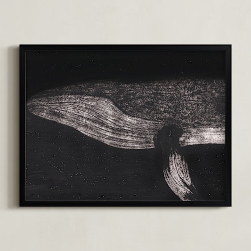 This is a deep sea art by Sabrin Deirani called majestic humpback whale
