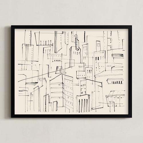This is a sandpaper art by Catilustre called city ragtimes