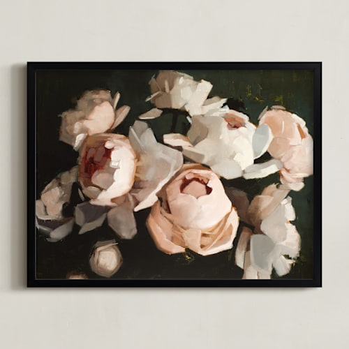 This is a blush art by Rachel Nelson called popping peonies