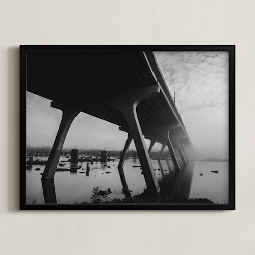This is a foggy black art by Curtis Newkirk called life is foggy