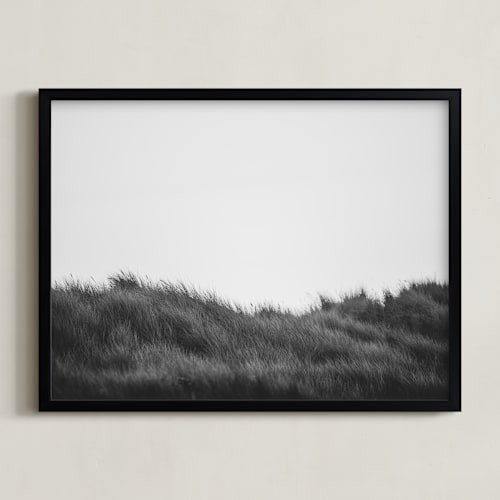 This is a black and white art by Crystal Lynn Collins called winter dunes