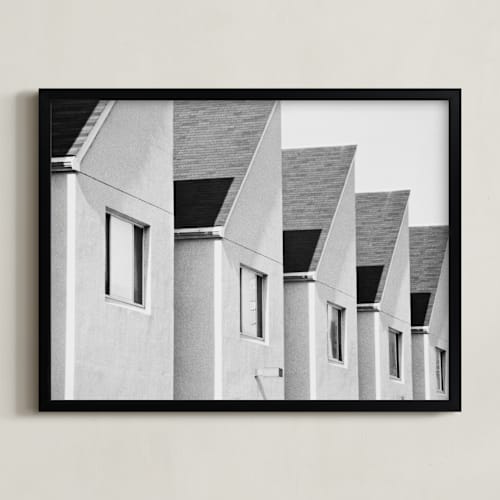 This is a newsprint art by Deborah Chou called homogeneous