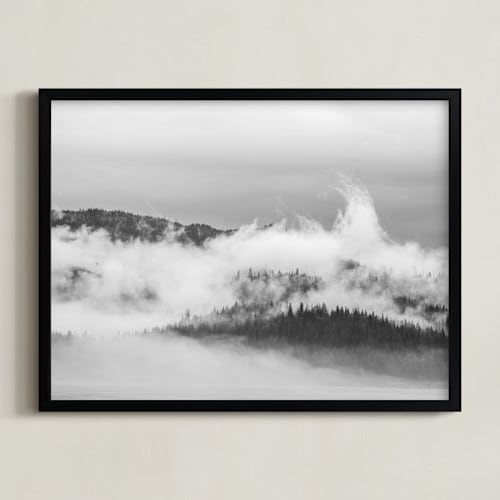 This is a fog art by Jennifer Bush called misty eye of the mountain