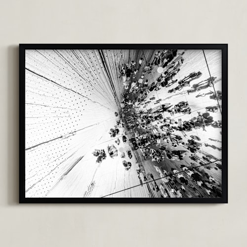 This is a black and white art by LindseyErin called mirror