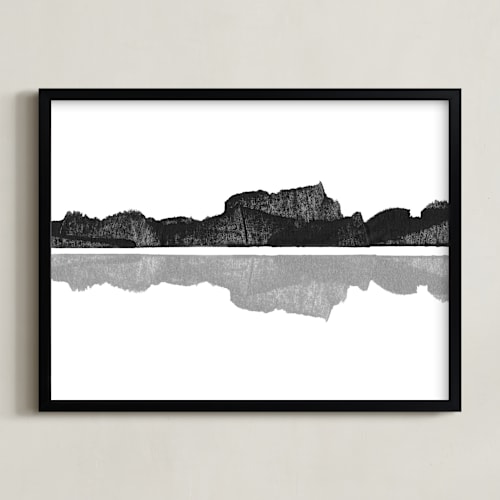 This is a ink art by MinimalType called mirror image