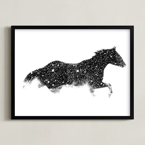 This is a frost art by Leslie Le Coq called snow chaser